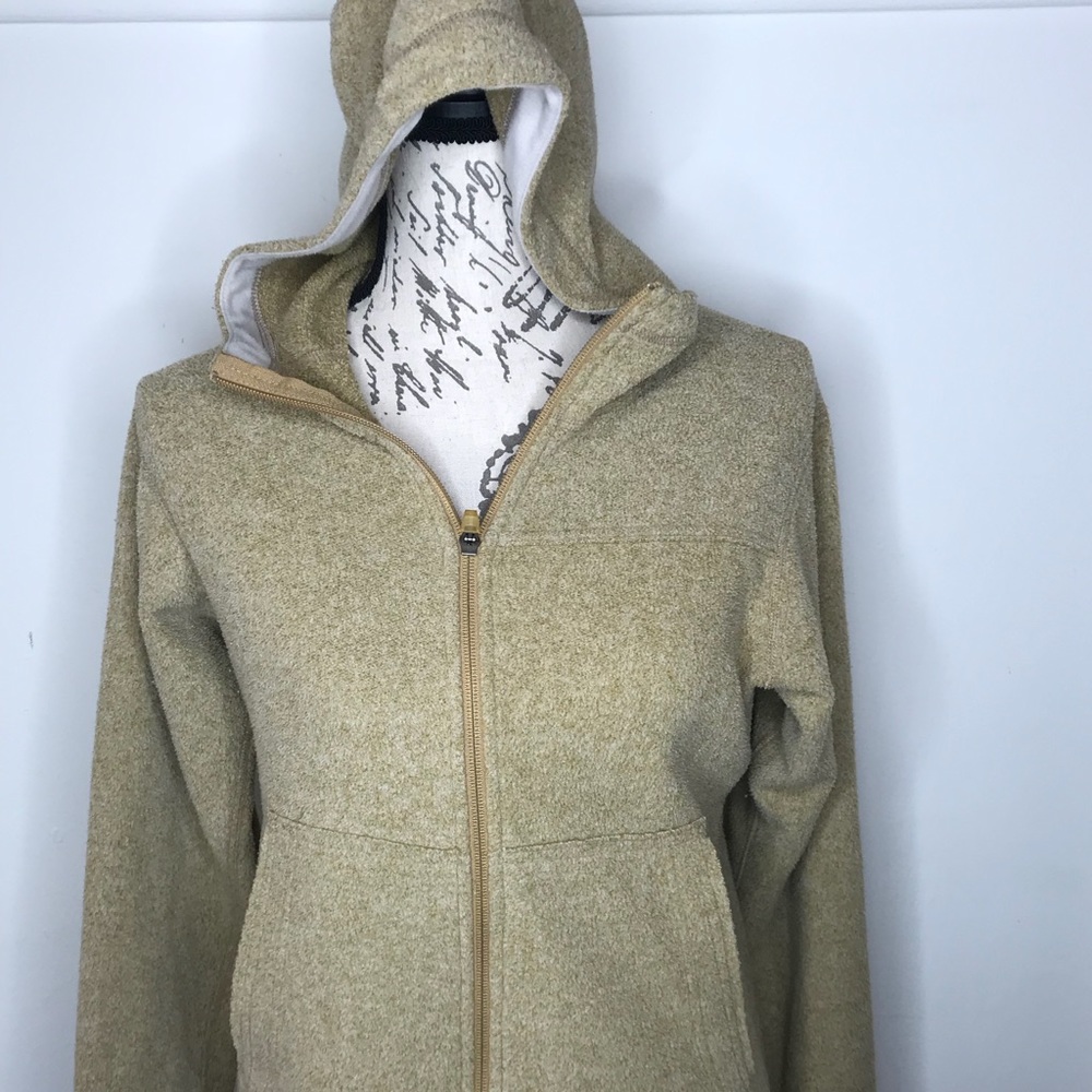 REI Womens Sweater Zip Up Hood Soft Size X Small